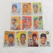 10 Sharp 1954 Topps Baseball Cards