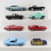 8 Diecast 1:18 Scale Cars & Trucks, Jada & Others