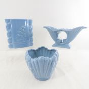 Vintage Abingdon Pottery Clipper Vase & Planter