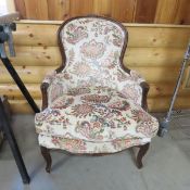 Vintage Henredon High Back Arm Chair