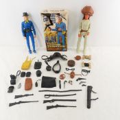 Marx General Custer & Geronimo with accessories