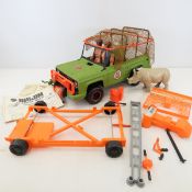 Big Jim Jungle Truck, figures, Rhino, parts