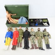 Modern GI Joe Figures & Plastic Trunk/accessories
