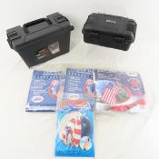 US Flags, Plastic Storage Boxes, Beach Ball