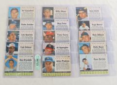 15 1961 Post Cereal Hand Cut Cards