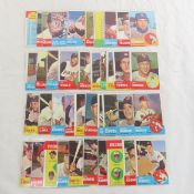 40 Crease Free 1963 Topps Baseball Cards