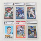 6 Slabbed MLB Cards, Clemens, Nottebart & More