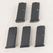 5 Glock 27 Magazines. .40 S&W. 9 rd.