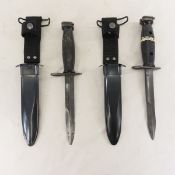 2 M7 BOC Bayonets with Scabbards