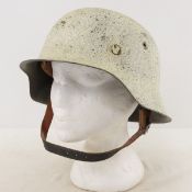 WWII German M40 Winter Camouflage Helmet
