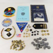 US Navy Buttons, Patches, Uniform Booklets & More