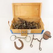 Collection of US Cavalry Horse Bits, Brush & more