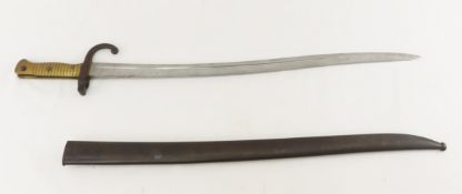 French Chassepot bayonet with scabbard