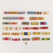US Military WWII Ribbon Bars, Stars & Leaves