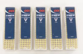 500 Rounds CCI 22 Short HP Ammunition