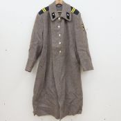 Vintage Soviet Tank Troops Wool Overcoat