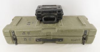 2 Empty Plastic Storage Cases, AN/PAQ & other