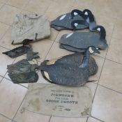 Vintage Johnson's Folding Goose Decoys & More