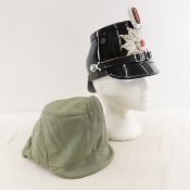 Post WWII German West Berlin Police Tschako Helmet