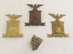 Pre-Civil War Era 8th Dragoons & Eagle Hat Plates