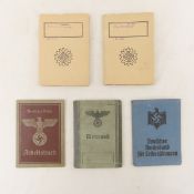 WWII German Striebinger Family Passes, Workbooks