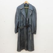 German WWII Era Marke Bergfreund Leather Coat