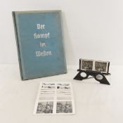 German WWII Stereo View Book, Der Kampf im Westen