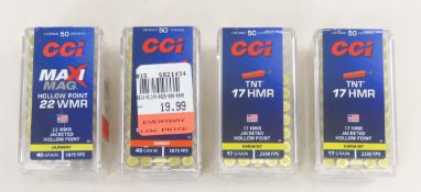 Ammunition:96 rds CCI 22 WMR & 85 rds CCI 17 HMR