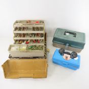3 Tackle Boxes with Spinners & Lures