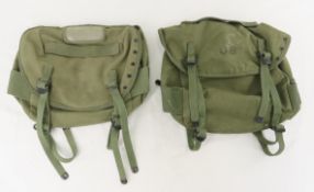 2 Cold-War era canvas rucksacks