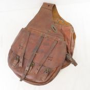Antique WWI US Cavalry Leather Saddle Bags