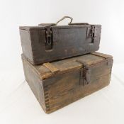 WWII Era German Wehrmacht & Other Transport Boxes