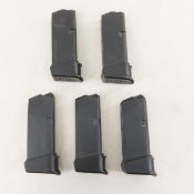 5 Glock 39 Magazines. .45 GAP. 6 rd.