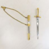Post WWII Bulgarian Parade Officer's Dirk Dagger