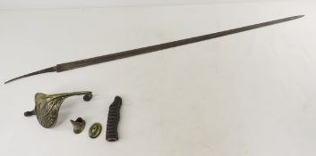 Sword for repair Dates etched in blade 1855 & 1860