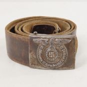 WWII German Waffen SS Enlisted NCO Buckle & Belt