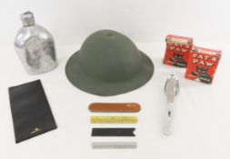 Doughboy Helmet Shell, Canteen, Silverware & more