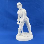 Karl Ens Porcelain German Grenade Thrower Figure