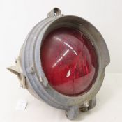 Railroad Train Signal Lamp- Cracked Lens