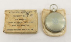 WWII Air Forces Longines Compass Assembly in box