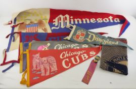 Vintage Felt Pennants- US 2nd Art. Field Band