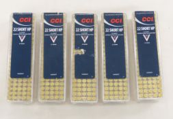 500 Rounds CCI 22 Short HP Ammunition