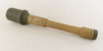 WWII Era German Model 24 Stick Grenade Wood Dummy