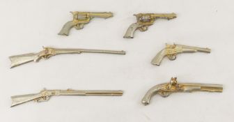 1951 Quaker Oats Metal Miniature Firearm Replicas