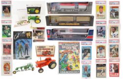 6-18  Sports Cards, Farm Toys, First Gear & Toys