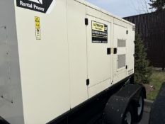 Used Caterpillar 125 kVA Mobile Diesel Generator Set. Model XQ100-6