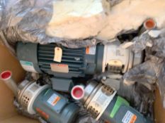 Unused APV Crepaco W20/20 Stainless Centrifugal Pump 5HP Motor. Model W20/20