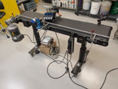 Used Videojet High-Resolution Industrial Thermal Inkjet TIJ Printer w/ Conveyor. Model 8520