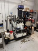 Used Beaker & Wrench Automated 6" Wiped Film Evaporator. Model BW-6WFE