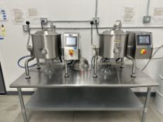 (2) Used Savage Bros Table-Top Electric Cooker/Mixers w/ Quincy Compressor. Model 2410 FireMixer-14